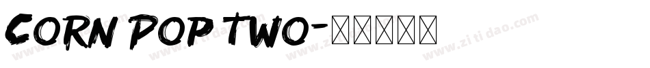 Corn Pop Two字体转换